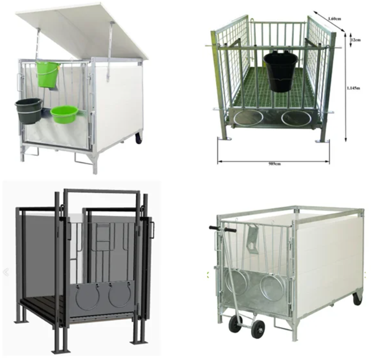 cheap  standard diy calve calf plastic hutch   shelters pens kennels  rearing pen tagging box for sale box calf leather