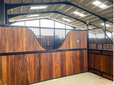 Farm riding bamboo steel frame only priefert horse stalls kits