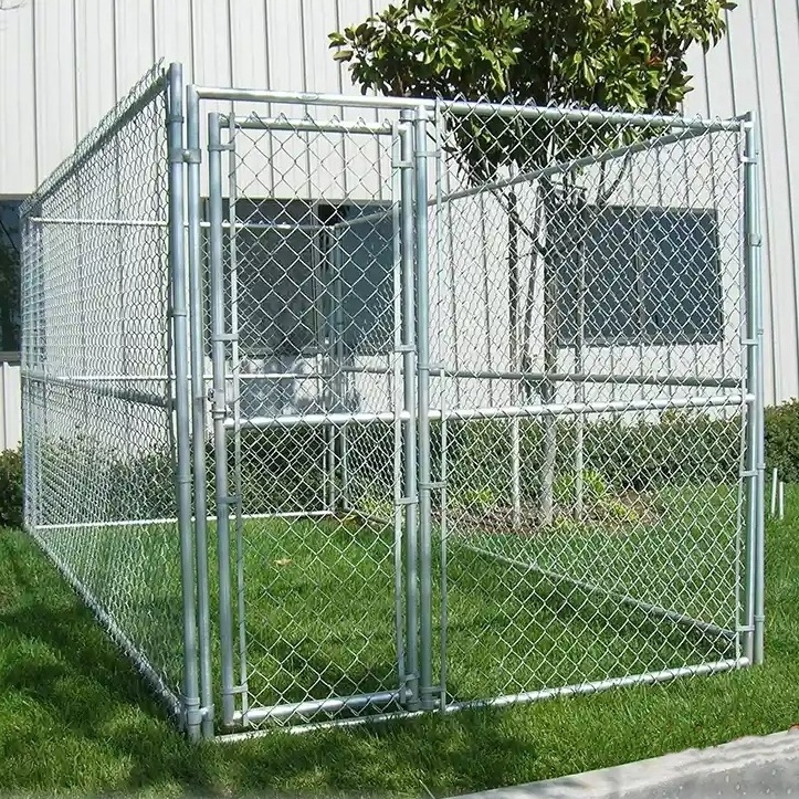 Outdoor Dog Kennel Playpen Pet Enclosure Animal Run Crate Fence With Proof Roof