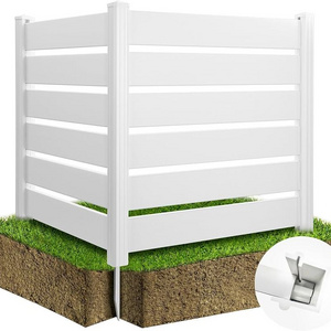 Outdoor waterproof wpc wood plastic composite garden fence wholesale fence panel price