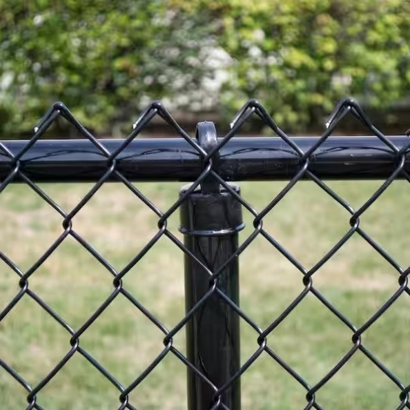 5FT Height 9-Gauge Black Color PVC Coated Chain Link Fence