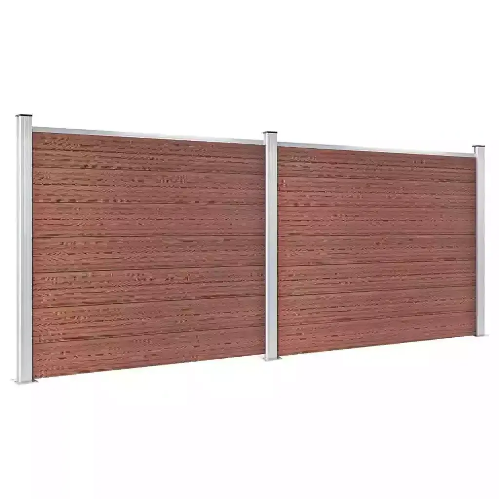 Outdoor waterproof wpc wood plastic composite garden fence wholesale fence panel price