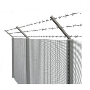 1.8*2.4m Anti-Cut High Security Outdoor Fencing Panel PVC Coated 358 Anti Climb Fencing Clear View Fence