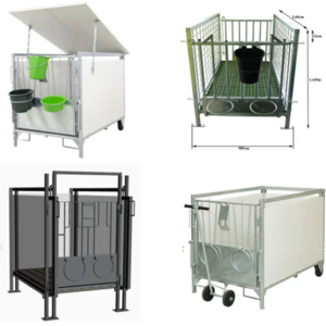 standard calf hutch shelters pens kennels rearing pen tagging box for sale