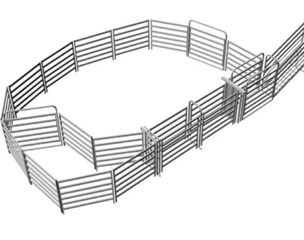 Portable Heavy-Duty Galvanized Steel Cattle Yard Fence Panel Coated Frame for Sheep and Horse Gate for Livestock Field