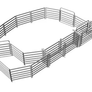 Portable Heavy-Duty Galvanized Steel Cattle Yard Fence Panel Coated Frame for Sheep and Horse Gate for Livestock Field