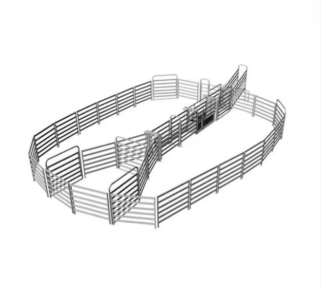 Portable Heavy-Duty Galvanized Steel Cattle Yard Fence Panel Coated Frame for Sheep and Horse Gate for Livestock Field