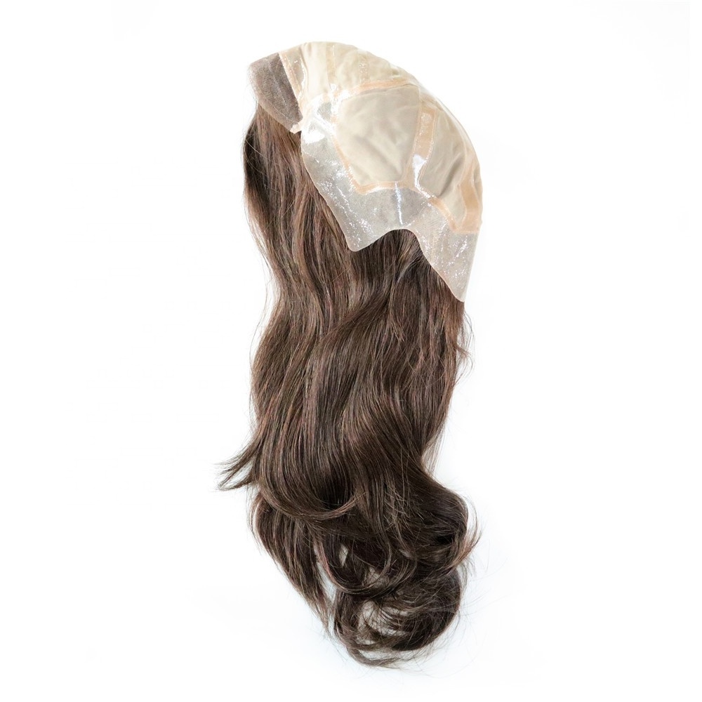 15 Inch  100% Chinese Human Hair Medical Wig for Woman