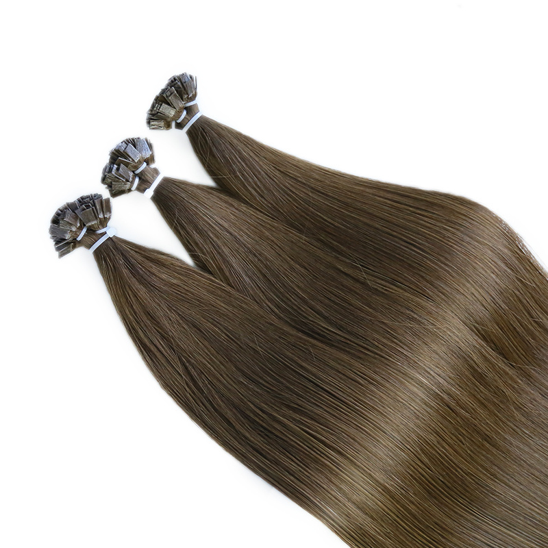 Pre Bonded Chinese Human Hair Pieces Virgin Remy Flat Tip Keratin Hair Extensions