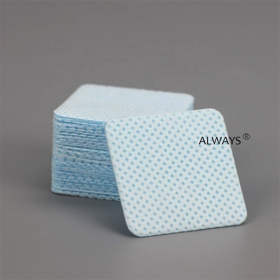 Private Label blue Meltblown PP cleaning Cotton Pad Nail Art Acrylic Gel nail polish holder