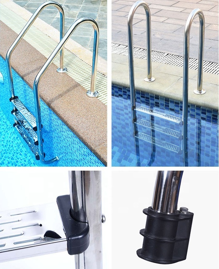 Swimming Pool Handrail Ladder Stainless Steel SS 4 Steps Pool Ladder