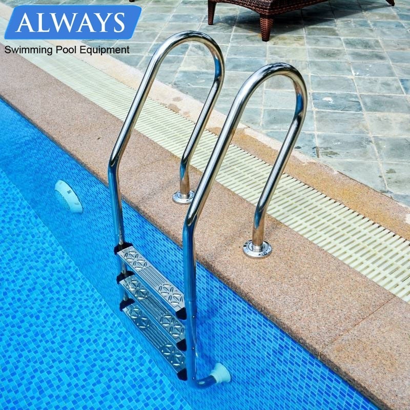 Swimming Pool Handrail Ladder Stainless Steel SS 4 Steps Pool Ladder