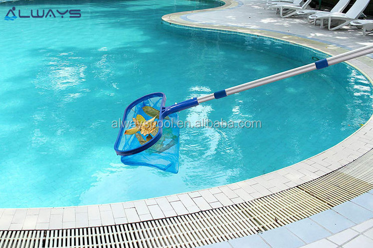 Swimming Pool Cleaning Sets Deep Bag Skimmer Leaf Rake with 3 Meters Telescopic Pole Pipe