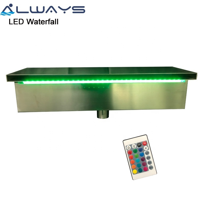 Outdoor Indoor Water Feature Artificial Led Waterfall Blade  Garden Wall Fountain Waterfall Designs