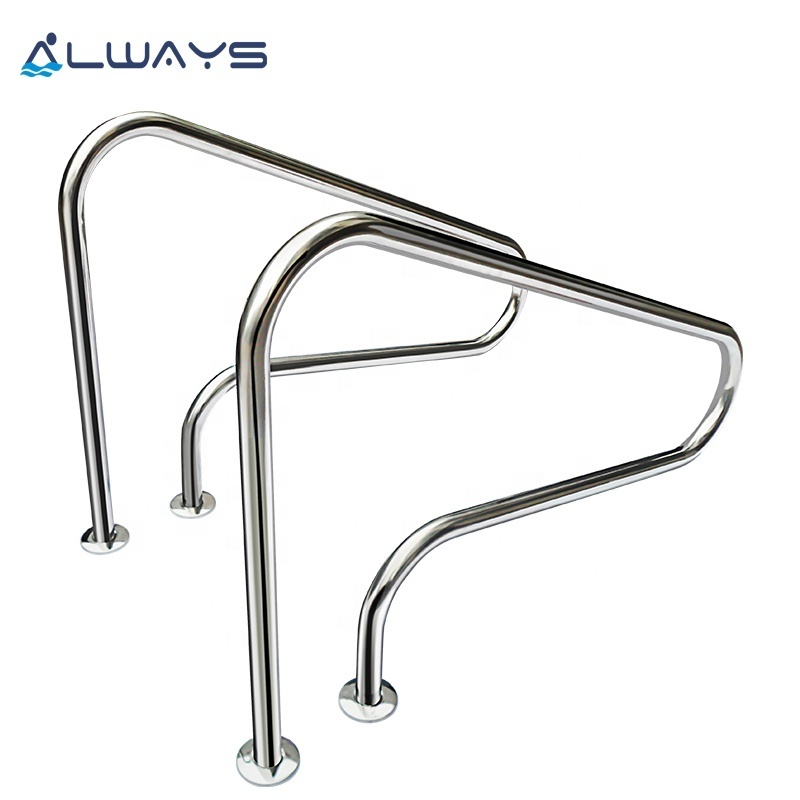 High quality and durable ARG 304/316 stainless steel removable swimming pool ladder handrails coverset