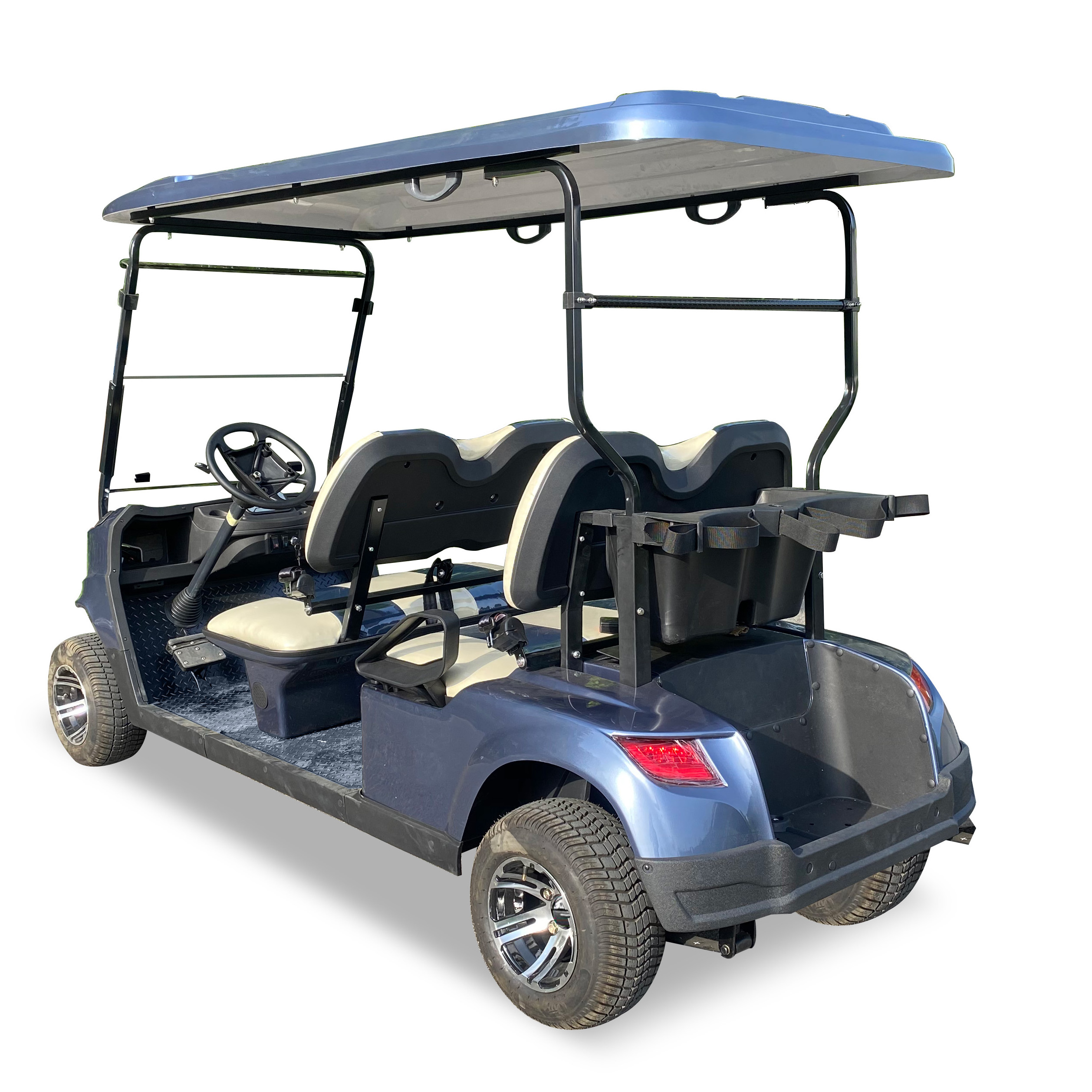 Electric club car golf car 4 seats all facing forwards