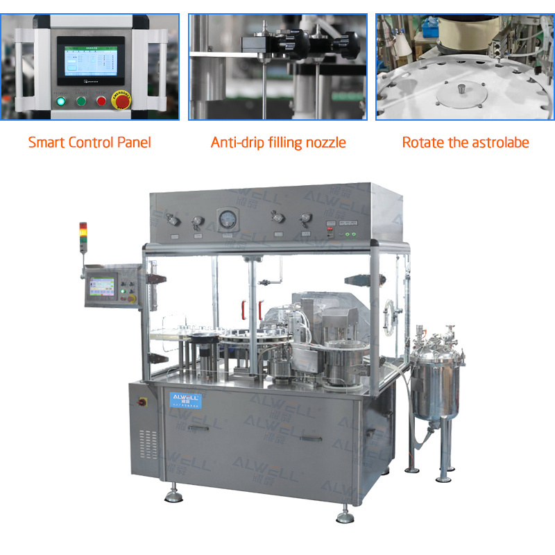 Highly Capacity Prefilled Syringe Filling Machine Assembling Bottle Liquid Filling Sealing Production Line