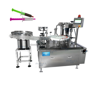 Automatic syringe shape candy chocolate sauce liquid filling capping machines