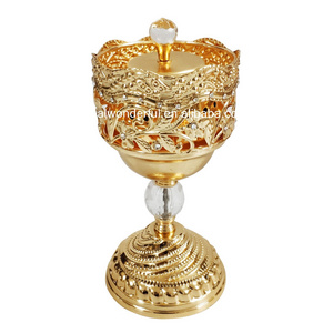 2024 decorative wave shape Incense Burner with crystal stones