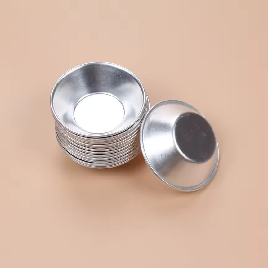 Metal Egg Tart Molds Tiny round Nonstick Puto Cup Mold Pans for Baking Tartlets Pies Cakes Cookies