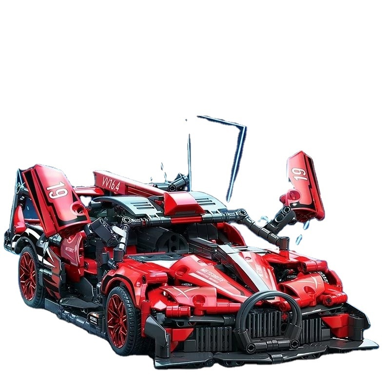 BlocX Technical Sports Car Assembling Model MOC City  1:14  Supercar Bricks Puzzle Interesting Funny Toy Kids Building Blocks