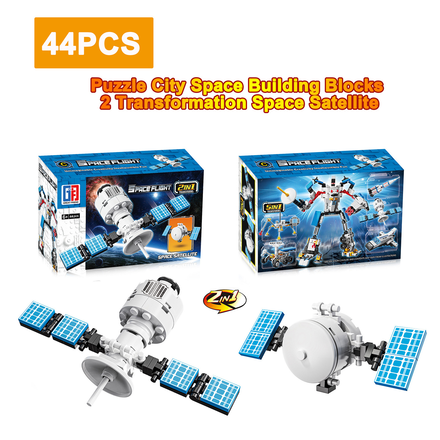 Block X1City Space Space Rocket Satellite Space Plane Mars Landers Robot Puzzle Interesting Funny Toy Kids Building Blocks