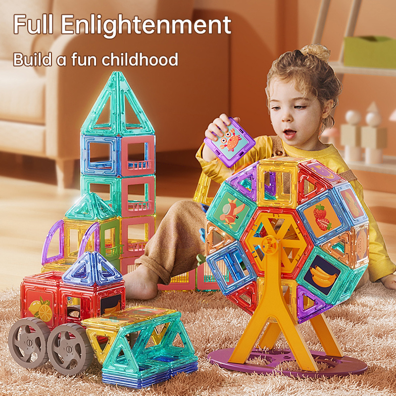 Best Magnet Toys Magnetic Fun Building Blocks Toy 3D Fantastic Puzzle Interesting Funny Toy Kids Building Blocks