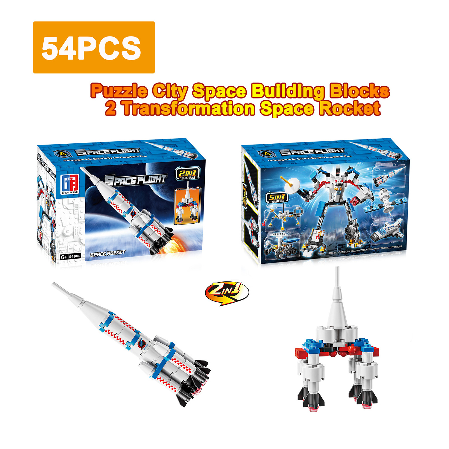 Block X1City Space Space Rocket Satellite Space Plane Mars Landers Robot Puzzle Interesting Funny Toy Kids Building Blocks