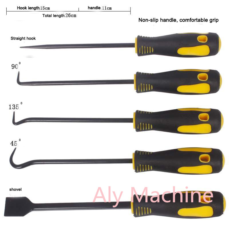 9 Pc SCRAPER HOOK AND PICK SET Oil Seal Puller Oring Hook Seal Screwdriver Repair Tool