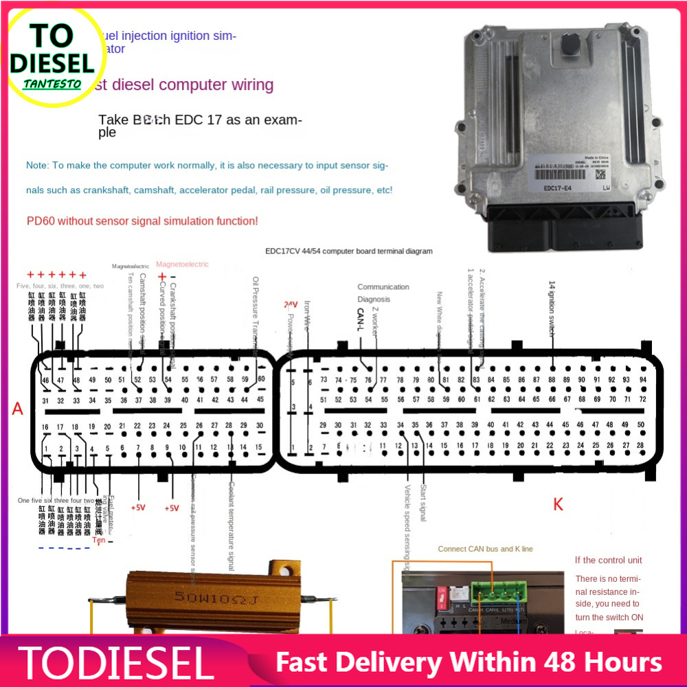 AM-PD60 Simulator for Automotive Computer Maintenance and Inspection for The Ignition Coil of Gasoline and Diesel Fuel Injectors