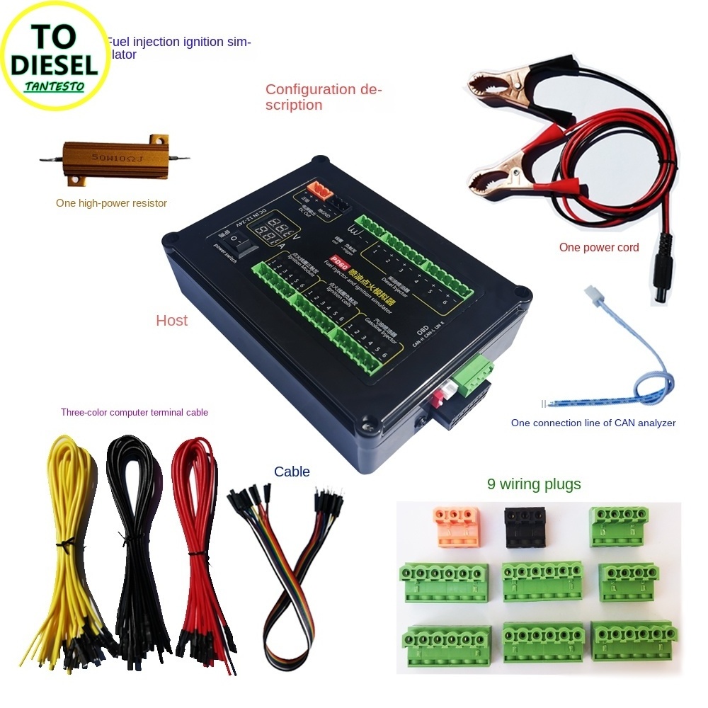 AM-PD60 Simulator for Automotive Computer Maintenance and Inspection for The Ignition Coil of Gasoline and Diesel Fuel Injectors