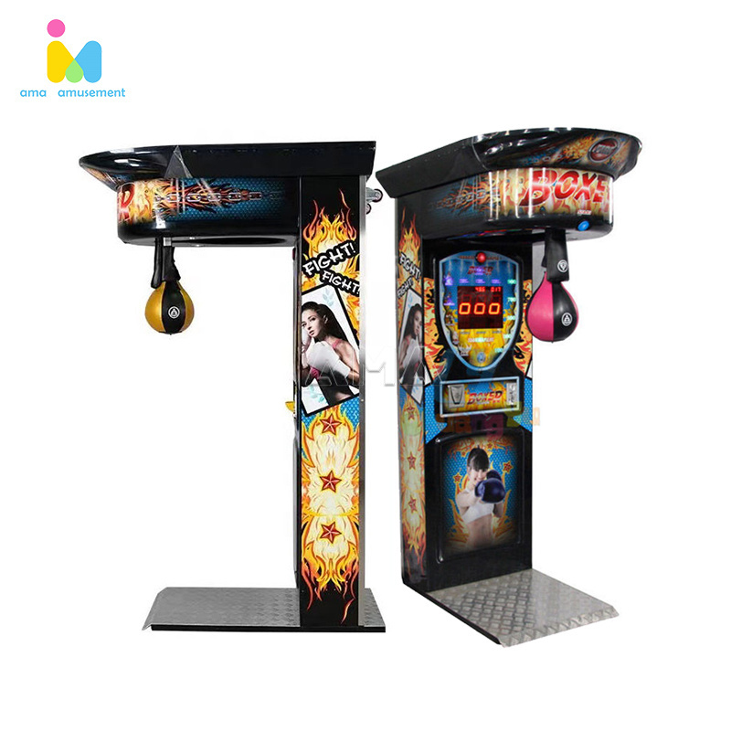 maquina de juego de music de boxeo indoor wall mount coin operated arcade punch boxing music game machine