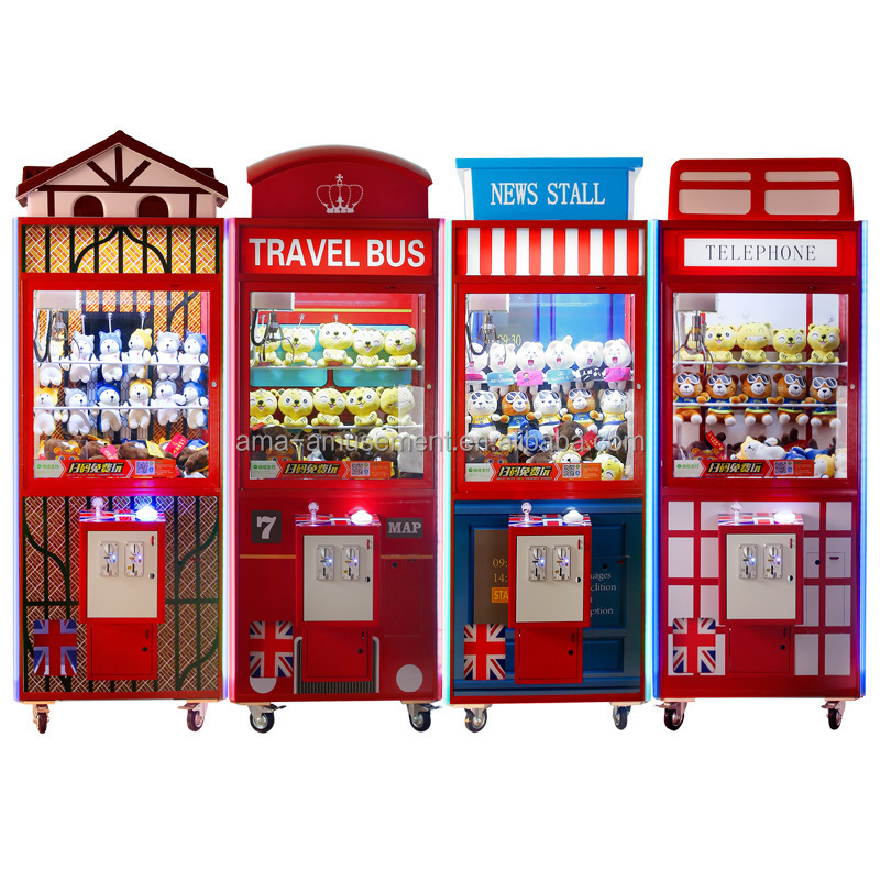 AMA Amusement Machine Plush Coin Games Adult Claw Machine Crane Toy Vending Machine