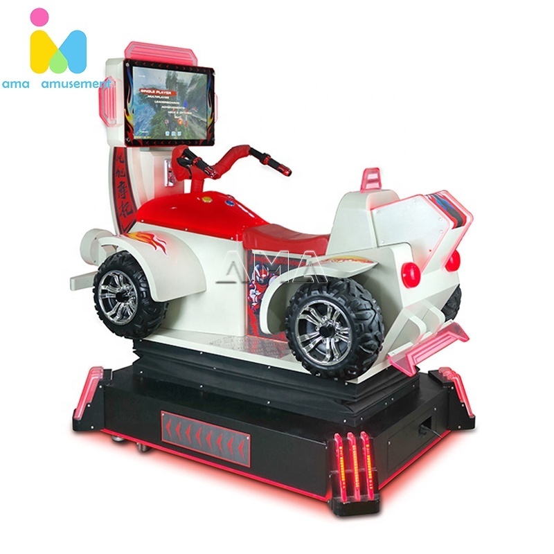 AMA Indoor Arcade Windchaser motorbike racing machine Kiddie Rides Coin Operated Simulator Driving Video Amusement