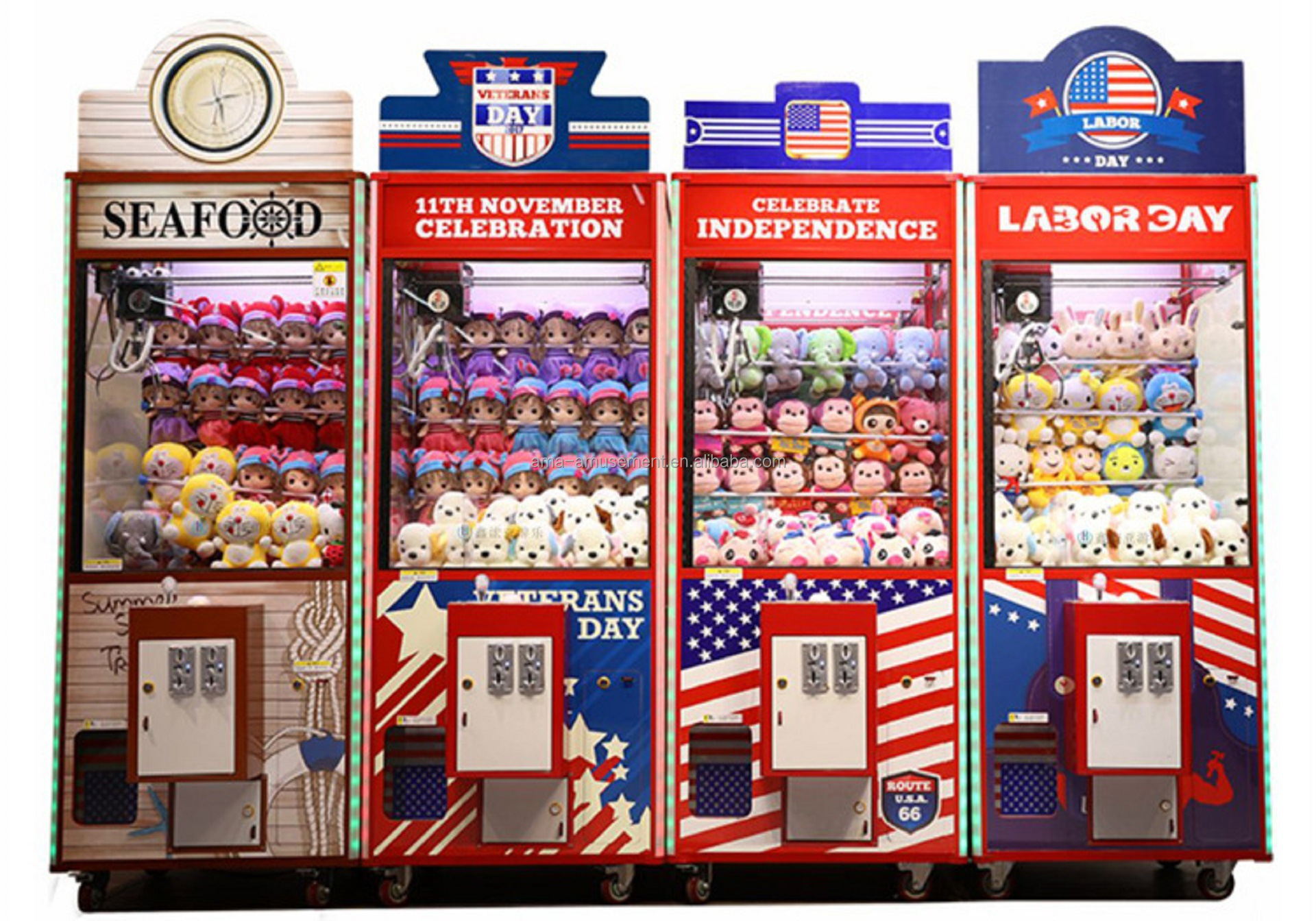 AMA Amusement Machine Plush Coin Games Adult Claw Machine Crane Toy Vending Machine