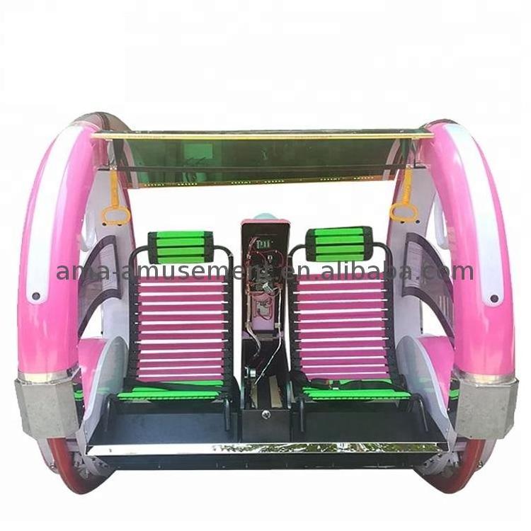 ride on rolling cars happy-car-amusement-rides two seat utility 360 rolling car with lights