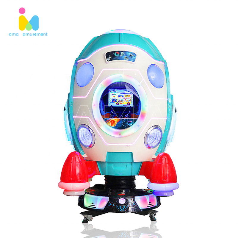 Factory direct sale children's models coin-operated game machine space capsule equipment video game swing car for sale