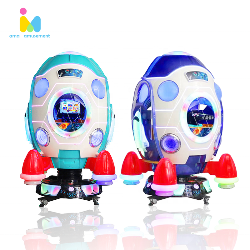 Factory direct sale children's models coin-operated game machine space capsule equipment video game swing car for sale