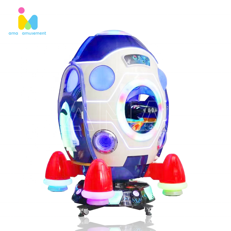 Factory direct sale children's models coin-operated game machine space capsule equipment video game swing car for sale