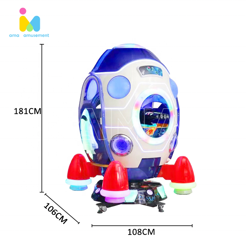 Factory direct sale children's models coin-operated game machine space capsule equipment video game swing car for sale