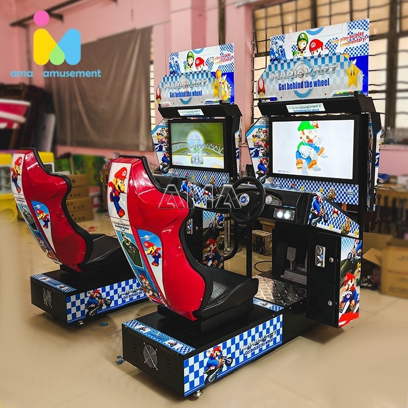 32 inch car racing game machine coin operated arcade racing simulator machine Mario kart arcade machine