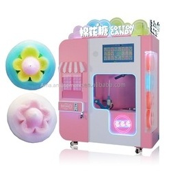 AMA Fully Automatic Commercial Cotton Candy Machine Marshmallow Floss Flower Cotton Candy Vending Making Machine