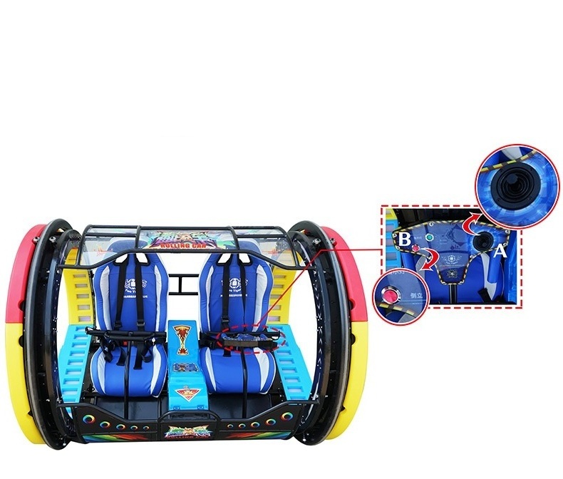 Outdoor amusement rolling car with wheels park Racing Simulator 360 Degree Remote Control Rolling Car