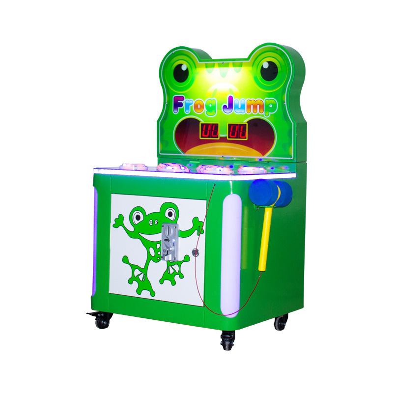 playground coin operated game machine  children's coin-operated indoor hammer frog hitting game  machine for kids