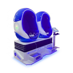 AMA Amusement Vr Game Machine 9D VR Egg Chair Cinema Roller Coaster Virtual Reality 2 Seater Egg Chair