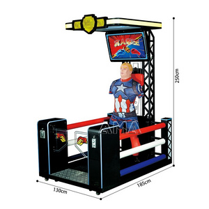 AMA Amusement Ultimate Champion Coin Operated Velocity Data Display Boxing Machine For Sports Arcade Games