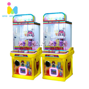 Mini Arcade Machine Skill Game Coin Operated for Kids Clip Game Machines