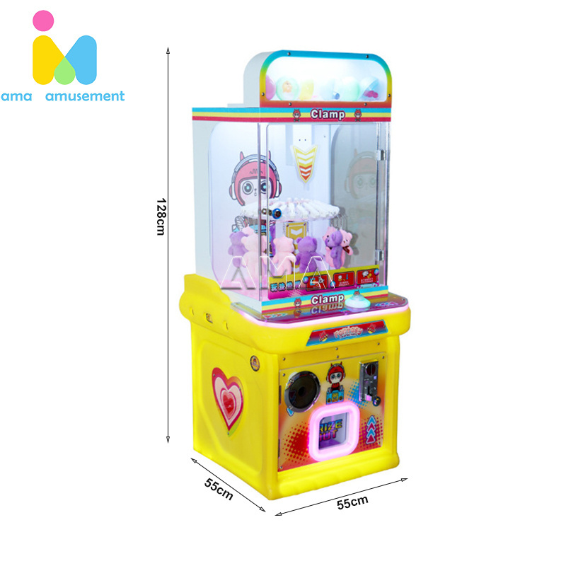 Mini Arcade Machine Skill Game Coin Operated for Kids Clip Game Machines