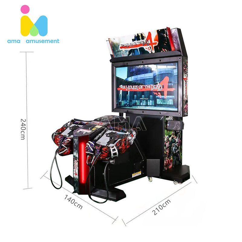 AMA Coin Operated Video  House Dead 4 Target 4D Shooting Simulator Video Game Arcade Machine