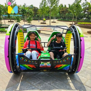 Outdoor/Indoor Amusement  Park le bar car360 Degree Rotation Happy Rolling Car Happy Double 360 Rolling Car For Sale